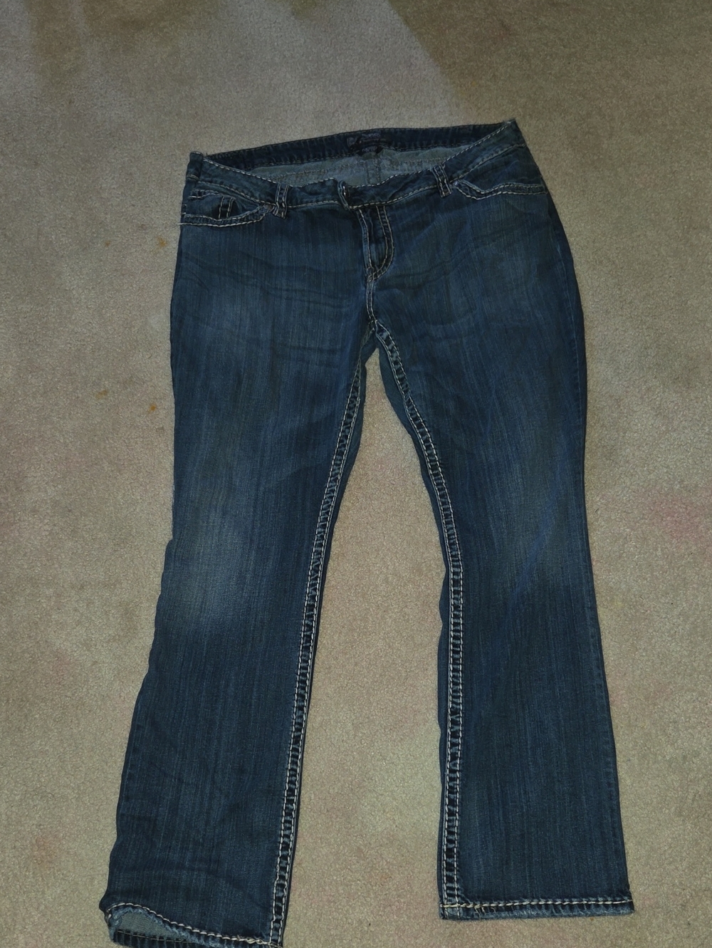 Silver Jeans Women's Boot Cut Dark Blue Denim